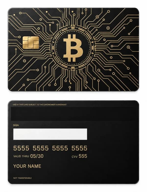 Bitcoin Motherboard, Matte black brass with gold engraving