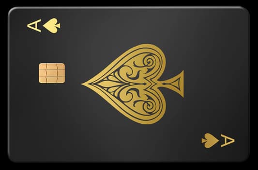 Ace of Spades metal card design