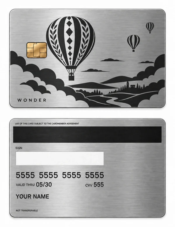 Above the Ordinary — Brushed silver stainless steel with black engraving
