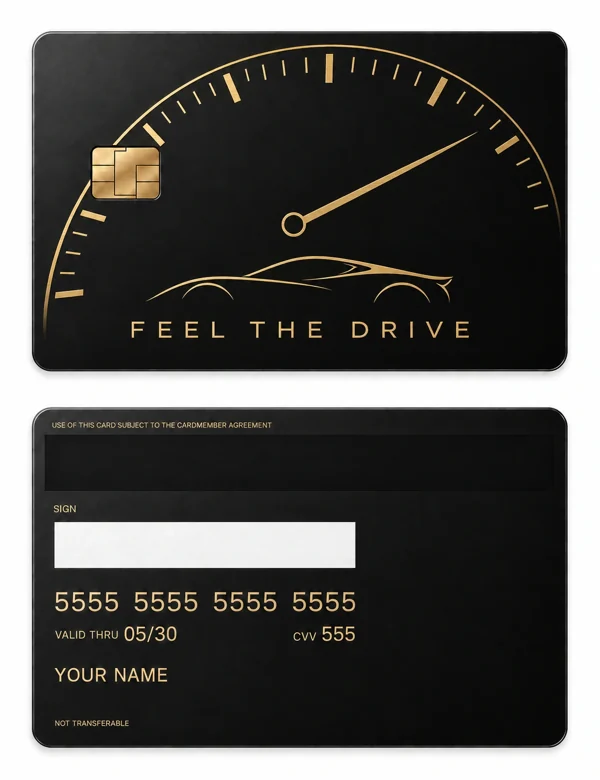Redline Poetry — Matte black brass with gold engraving